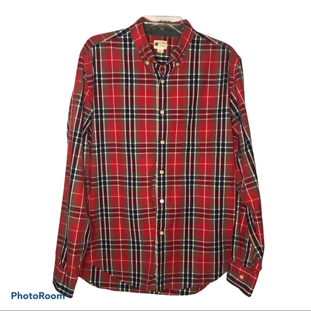 J.CREW Chapman tartan Plaid Button Down Shirt L